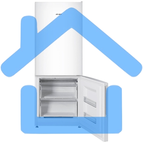 Холодильник Atlant ХМ-4609-101, двухкамерный 182/79л морозилка снизу, капельная система, белый-2