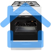 Плита газовая Лысьва ГП 400 МС СТ-2у белый, конфорок 4 газовых, духовка 57 л, 50 см x 84 см x 60 см