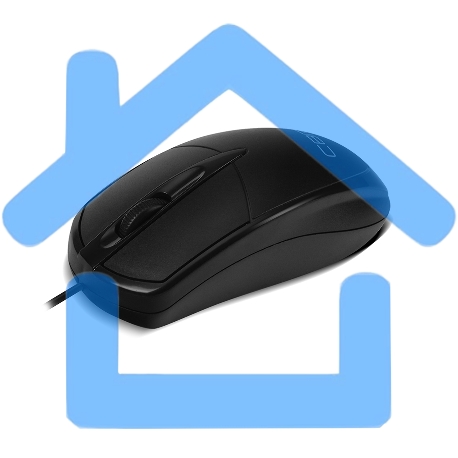 Мышь проводная CBR CM 120 черный, 1000 dpi, USB, кнопки - 3