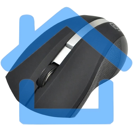 Мышь беспроводная Oklick 615MW черный/серебристый, 1000 dpi, радиоканал, USB, кнопки - 3-1