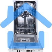 Встраиваемая посудомоечная машина Gorenje GV522E10S, серебристый, 44.8 см, 9 компл., 49 дБ, класс A++