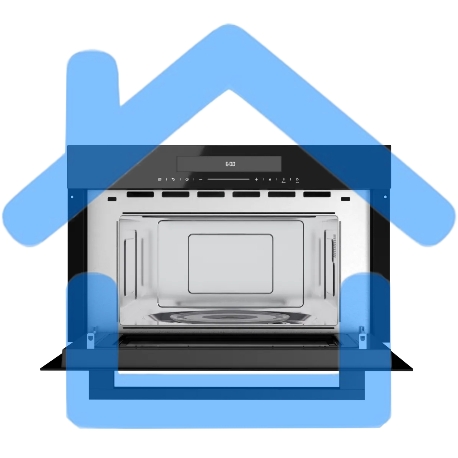 Встраиваемая микроволновая печь Kuppersberg, High-Tech, 34 л, гриль, 5 уровней мощности, 8 автоматических программ, многофункциональный таймер, размораживание, сенсорное управление, блокировка от детей, поворотный стол, черный-1