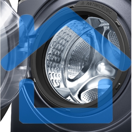 Стирально-сушильная машина Maunfeld MFWD14106SB03 темно-серебристый, загрузка фронтальная 10 кг, 1400 об/мин., класс: В-4