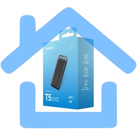 Внешний накопитель SSD Samsung T5 EVO External 4Tb (1024Gb) черный USB 3.2 (MU-PH4T0S/WW) 1year-18