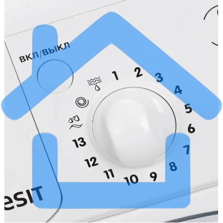 Стиральная машина Indesit IWSD 5085 (CIS) белый, загрузка фронтальная 5 кг,800 об/мин., класс: А-12