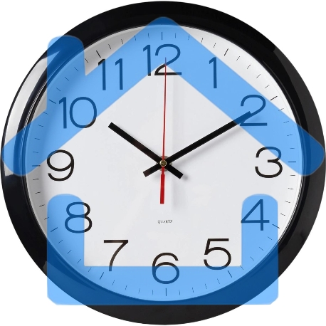 Часы настенные аналоговые Бюрократ WallC-R78PN D29см черный