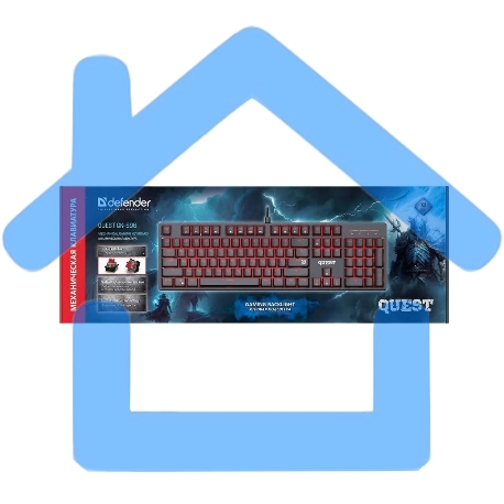 Клавиатура Defender Quest GK-596 RU (45596) проводная, USB, черный-1