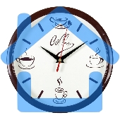 Настенные часы РУБИН 2222-275 Coffee, коричневый