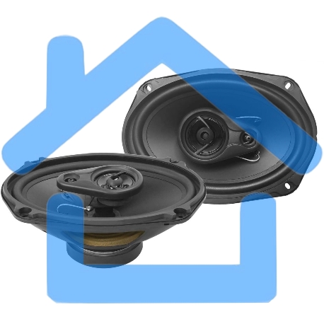 Колонки автомобильные Soundmax SM-CSL693 4Ом 15x23см (6x9дюйм) (ком.:2кол.) коаксиальные трехполосные
