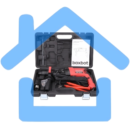 Перфоратор Boxbot RH-800С, 800 Вт, 2.8 Дж, кейс, быстросъ емный патрон SDS+ и кулачковый патрон в комплекте-7