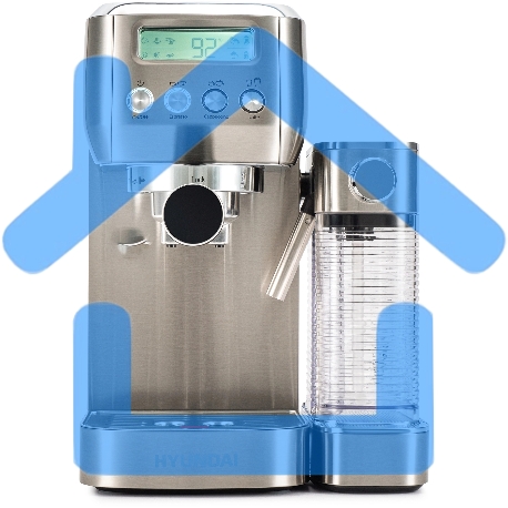 Кофеварка рожковая Hyundai HEM-9999 серебристый, исп. кофе - молотый, 1.3 л, 1350 Вт, 20 Бар