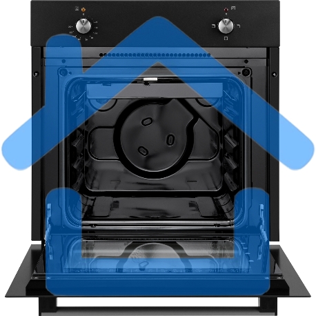 Духовой шкаф электрический Weissgauff EOM 180 B черный, встраиваемый-1