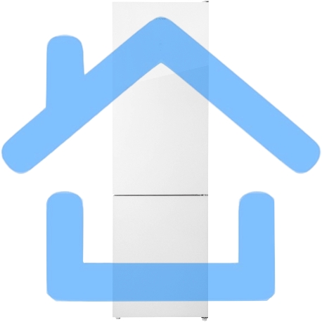 Холодильник HIBERG RFC-400DX NFGW инвертер белое стекло двухкамерный 257/94л морозилка снизу