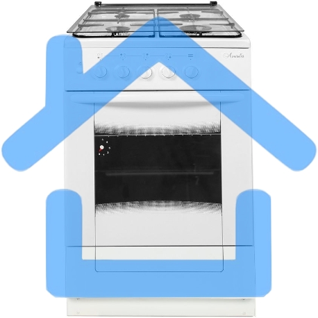 Плита газовая Лысьва ГП 400 М2С-2У белый, конфорок 4 шт, духовка 51 л, 50 см x 84 см x 60 см