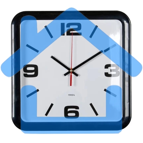 Часы настенные аналоговые Бюрократ WALLC-S90P D29см черный/белый