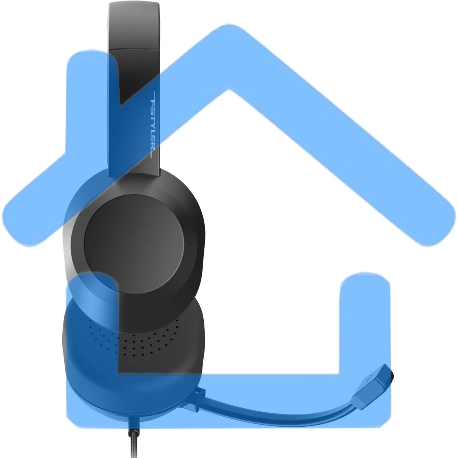 Наушники с микрофоном A4Tech Fstyler FH150U черный 2м накладные USB оголовье (FH150U BLACK)-9