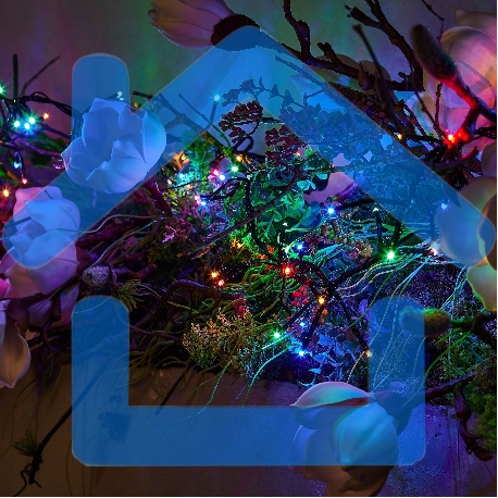 Гирлянда светодиодная с контроллером Фейерверк 3м 200 светодиодов Разноцветный свет Провод зеленый ULD-S0300-200/DGA MULTI IP20 FIRECRACKER-5