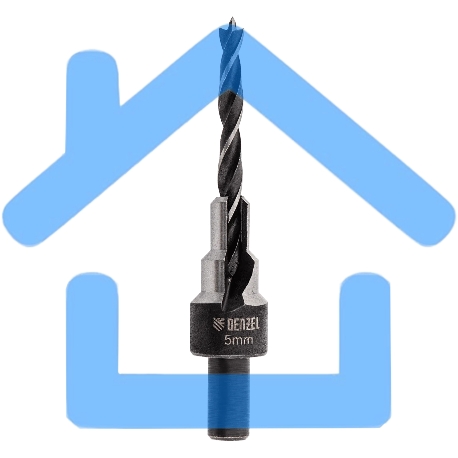 Набор сверл под конфирмат Denzel 3-5 мм, 4 шт-8