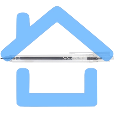 Набор ручек гелевых автоматическая Silwerhof Daily NG Standart, d=0.5мм, синие чернила, коробка картонная (12шт), линия 0.3мм-3