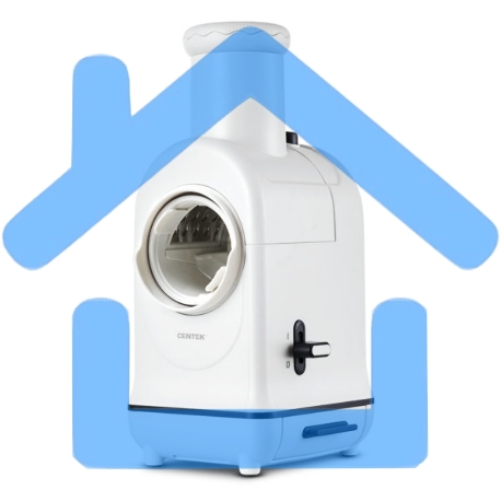 Мультирезка Centek CT-1382 <300Вт> 5 насадок / измельчение /шинковка/ волнистая /грубая нарезка-1