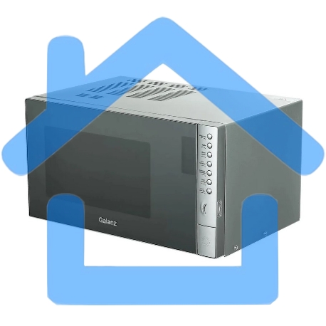 Микроволновая печь Galanz MOG-2375DS серебристый, 23 л, 900 Вт, переключатели - кнопки-5