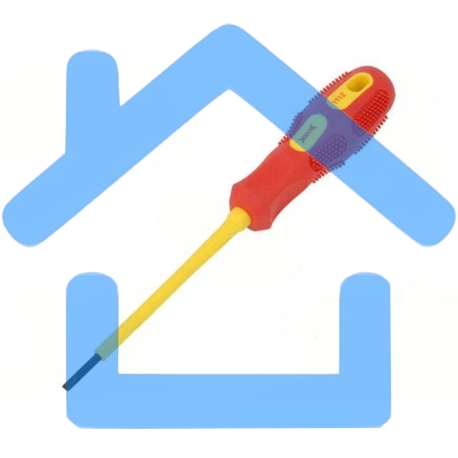 Отвертка шлицевая диэлектрическая 2.5х75мм BM BM-1112