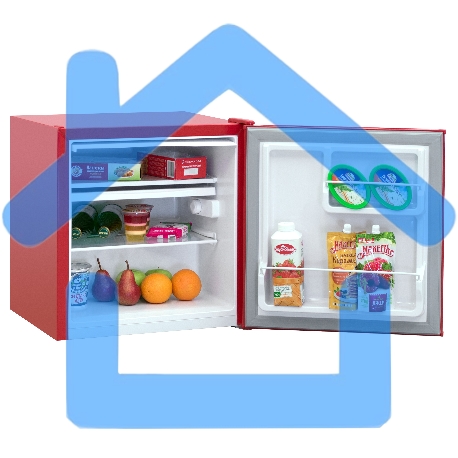 Холодильник Nordfrost NR 402 R красный однокамерный 44 л-1