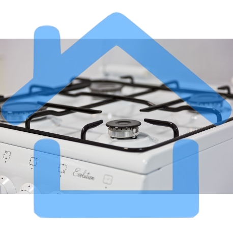 Плита газовая De Luxe 5040.36Г (КР) белый, конфорок 4 шт, духовка 43 л, 50 см x 85 см x 50 см-1