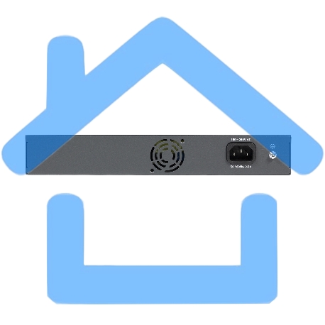 Коммутатор Managed L2 Switch 8x1000Base-T PoE, 2x1000Base-X SFP, PoE Budget 135W, RJ45 Console, 19