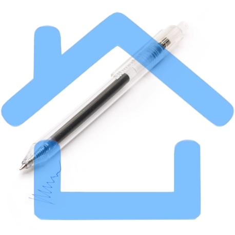 Набор ручек гелевых автоматическая Silwerhof Daily NG Standart, d=0.5мм, синие чернила, коробка картонная (12шт), линия 0.3мм-5