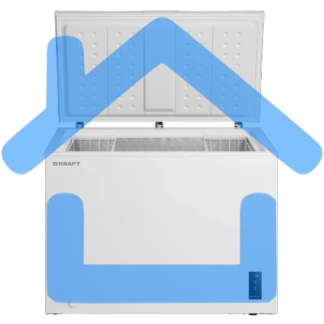 Морозильный ларь Kraft BD(W)-360BL белый, 345л-2