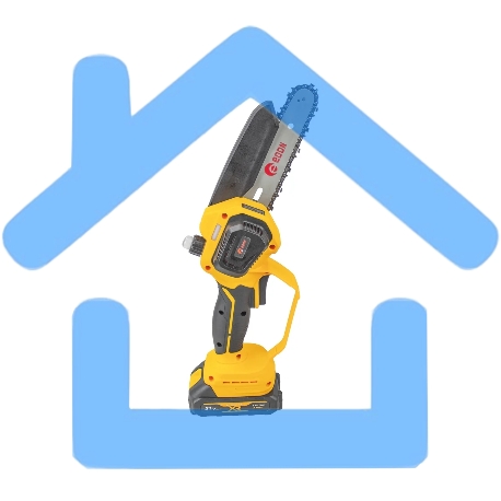 Мини-пила цепная аккумуляторная EDON ANS-21/8BL желтый/черный 25166-3