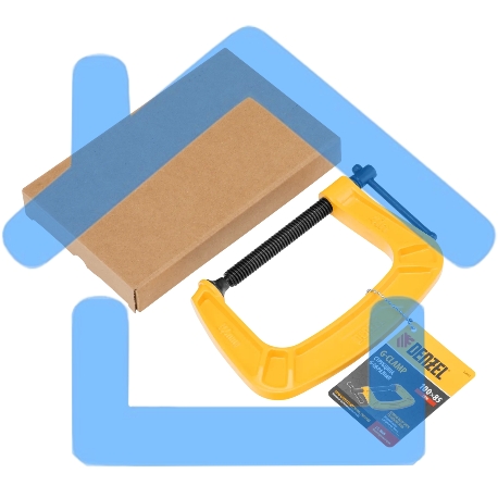 Струбцина Denzel G-образная, усиленная, 100 мм-8