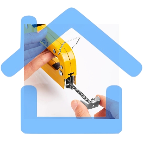 Мебельный степлер Deli DL238104 с набором скоб Набор: 2000шт дверные гвозди. 2000шт Т-гвозди. 2000шт U-гвозди.-7