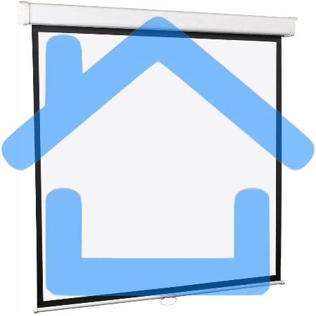 Настенный экран Lumien Master Picture 189х240 см Matte White FiberGlass, черн. кайма по периметру, доп. черн. кайма сверху 51 см 16:9-1