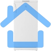 Холодильник Indesit ITD 125 W белый однокамерный 182/28л морозилка сверху, капельная система