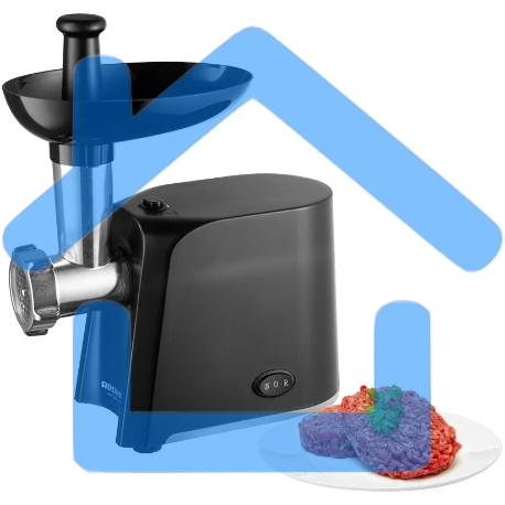 Мясорубка Redmond RMG-1223 1000Вт черный/серебристый-3