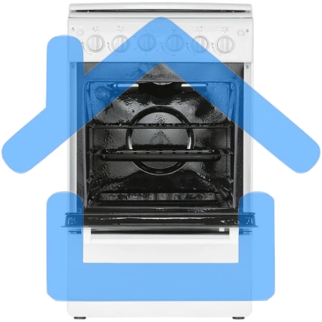 Плита газовая Cezaris ПГ 2150-10 белый, конфорок 4 шт, духовка 43 л, 51 см x 85 см x 55 см-3