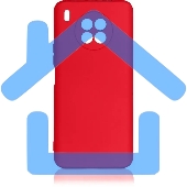 Чехол (клип-кейс) DF hwOriginal-24 для Huawei Nova 8i/Honor 50 Lite красный