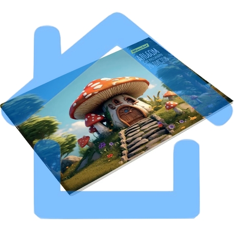 Альбом для рисования Silwerhof 20л. A4 Сказочный мир 4 дизайна, картон скрепка-7