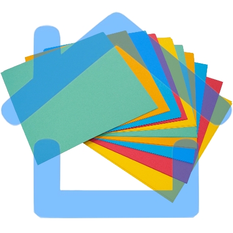 Бумага цветная Silwerhof для оригами и аппликации тонированная 100л. 10цв. Create 80г/м2 210х210мм-1