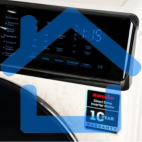 Стиральная машина Smile SWMSW12MB1400 Бежевый-черный, загрузка фронтальная 12 кг, 1400 об/мин, класс: А+-7