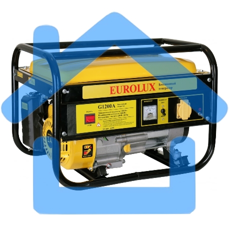 Электрогенератор бензиновый Eurolux G1200A, 1.1 кВт, 75 дБ, 22.5 кг