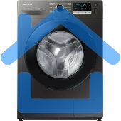 Стиральная машина Samsung WW80AGAS26AXLD серый, загрузка фронтальная 8 кг, 1200 об/мин, класс: A