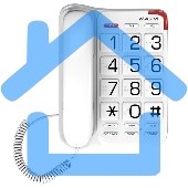 Телефон проводной Maxvi CB-01 белый