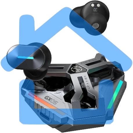 Наушники с микрофоном Edifier GX05 серый вкладыши BT в ушной раковине