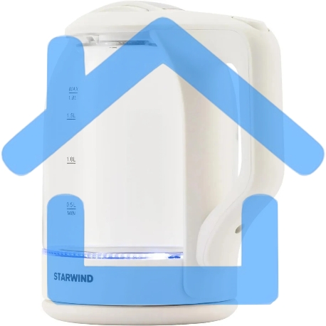 Чайник электрический StarWind SKG1056 1,8 л, 2000 Вт, белый/прозрачный-6