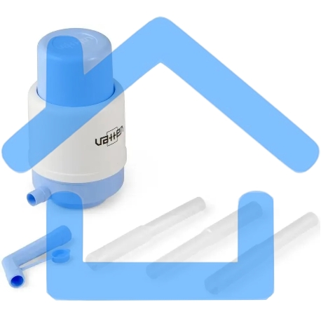 Помпа для 19л бутыли Vatten №5 механический белый/синий-2