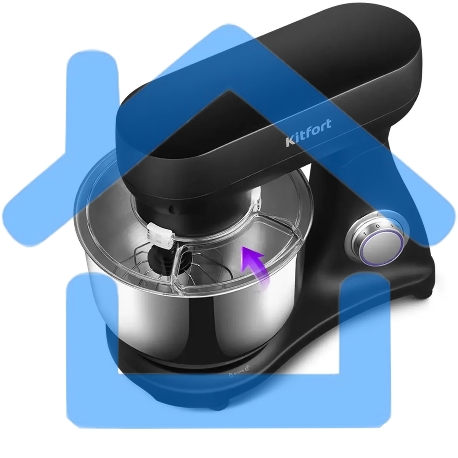 Миксер стационарный Kitfort КТ-3076 1800Вт черный-2