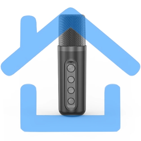 Переносная караоке система TRS2404 iconBIT K802B Колонка 10Вт, 2 микрофона Bluetooth, аккумулятор в колонке 3000mah и микрофонах, 22.3*9.6*15.7CM / 16*10*20.2CM, цвет черный-4